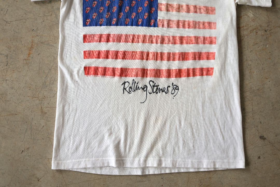 80'S vintage ROLLING STONES Tシャツ 白 Lサイズ