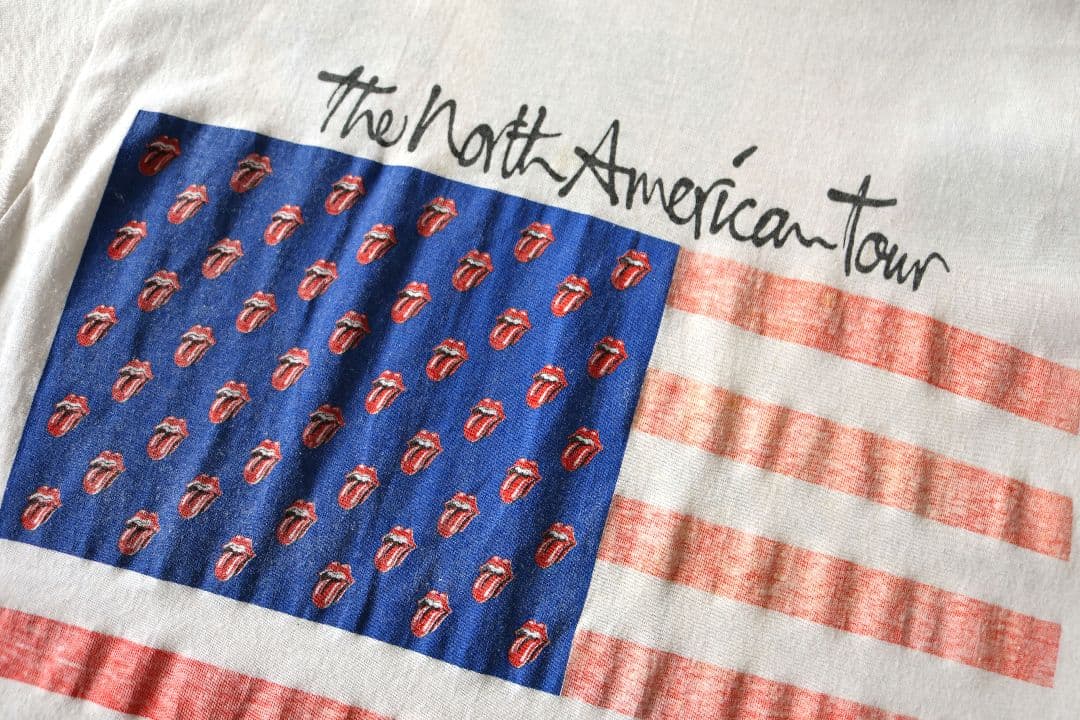 80'S vintage ROLLING STONES Tシャツ 白 Lサイズ