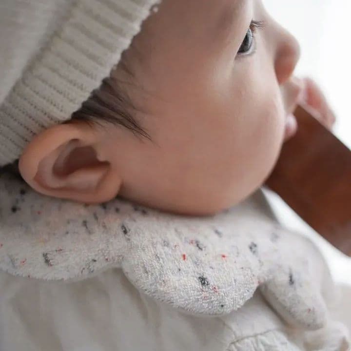 もくもくスタイ　パイルツブツブMIX　【お名前刺繍】【1100円】