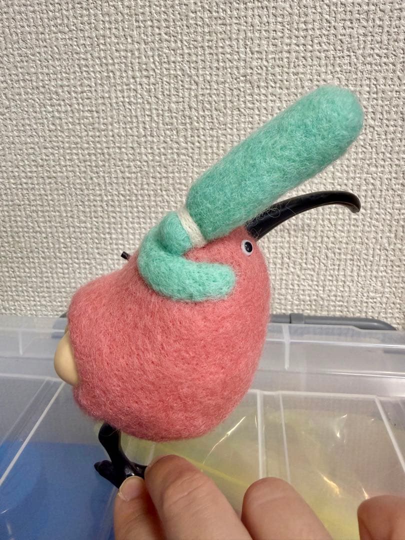 シリトリ　サインあり　ボバンチ　ハンドメイド　ワンフェス　人形　鳥　お尻