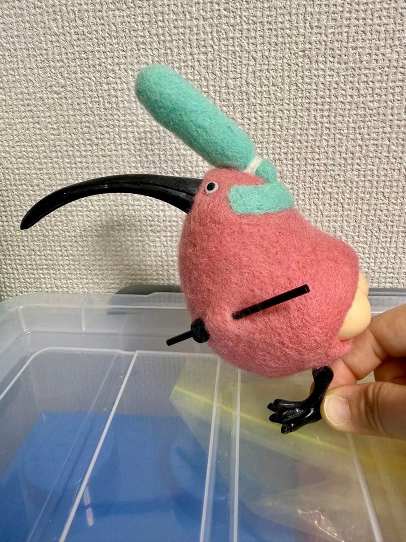 シリトリ　サインあり　ボバンチ　ハンドメイド　ワンフェス　人形　鳥　お尻