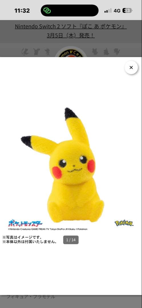 おかえり　ピカチュウ ぬいぐるみ2個セット