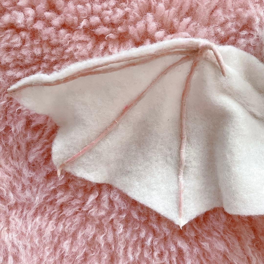 最終価格　白コウモリ　ぬいぐるみ　海外作家様　ハンドメイド