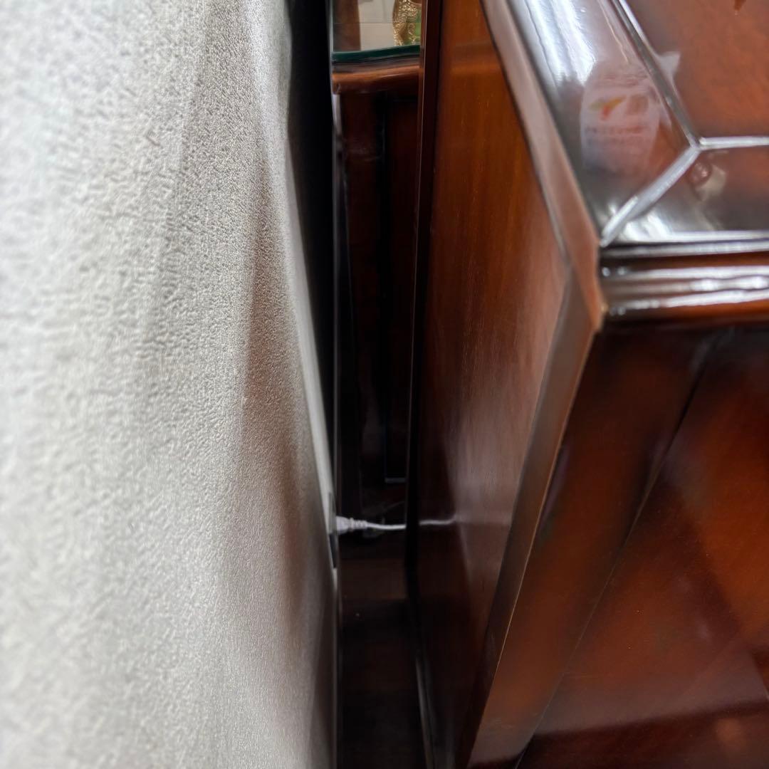 マホガニーアンティーク調 7段チェスト 収納 スリム 省スペース 開梱設置付き便