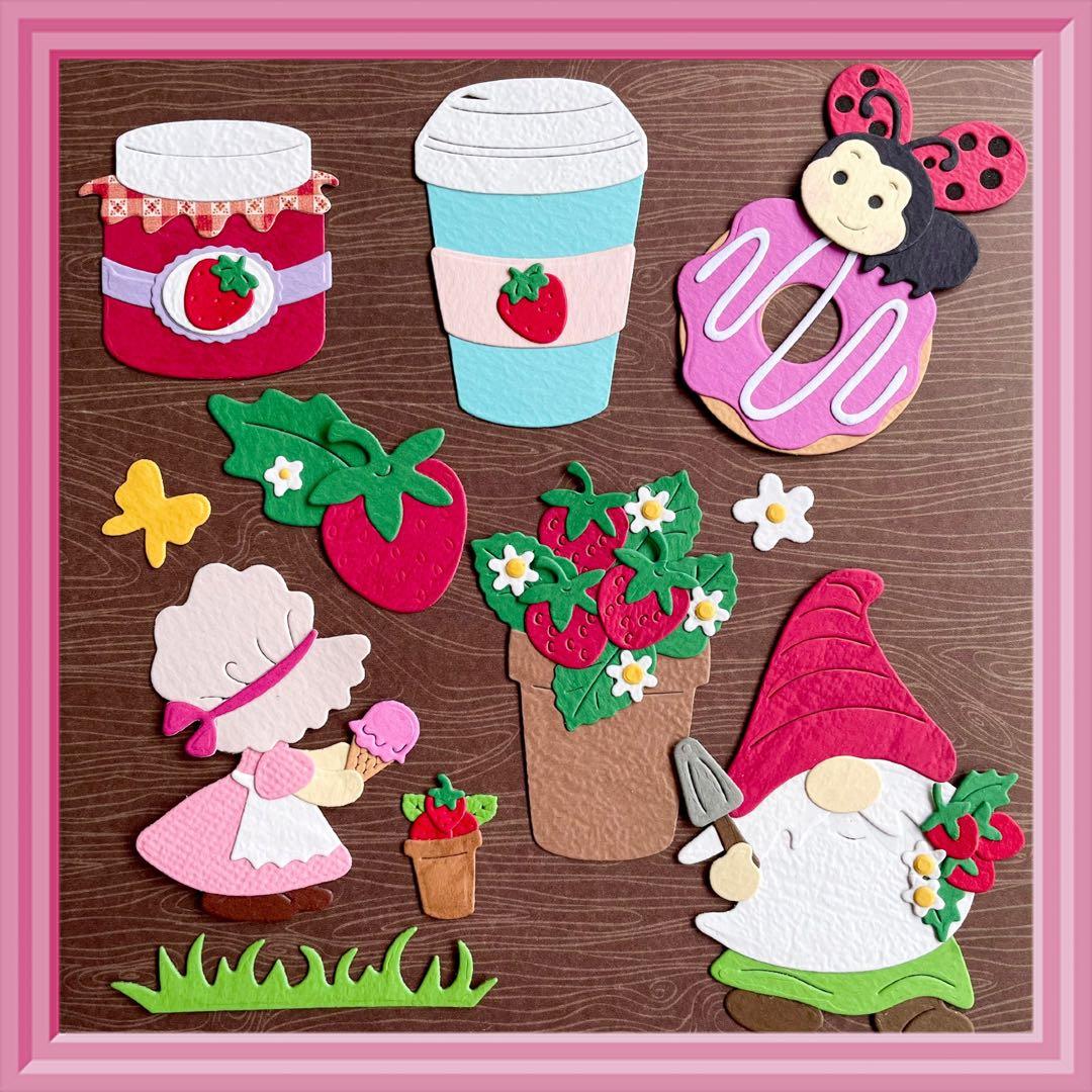 【ストロベリーC】サンプルページ（ペーパークラフト クラフトパンチ）