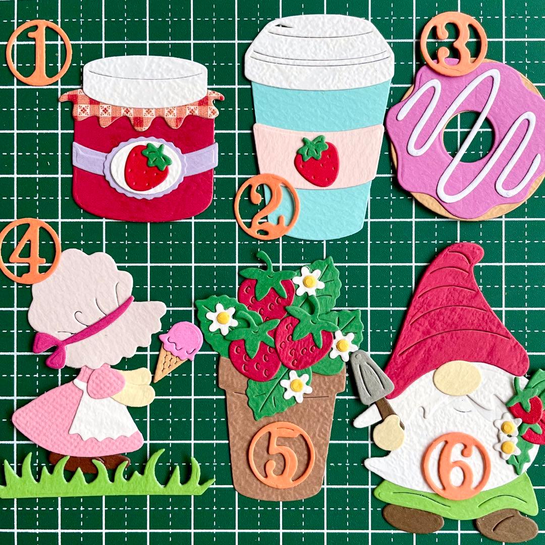 【ストロベリーC】サンプルページ（ペーパークラフト クラフトパンチ）