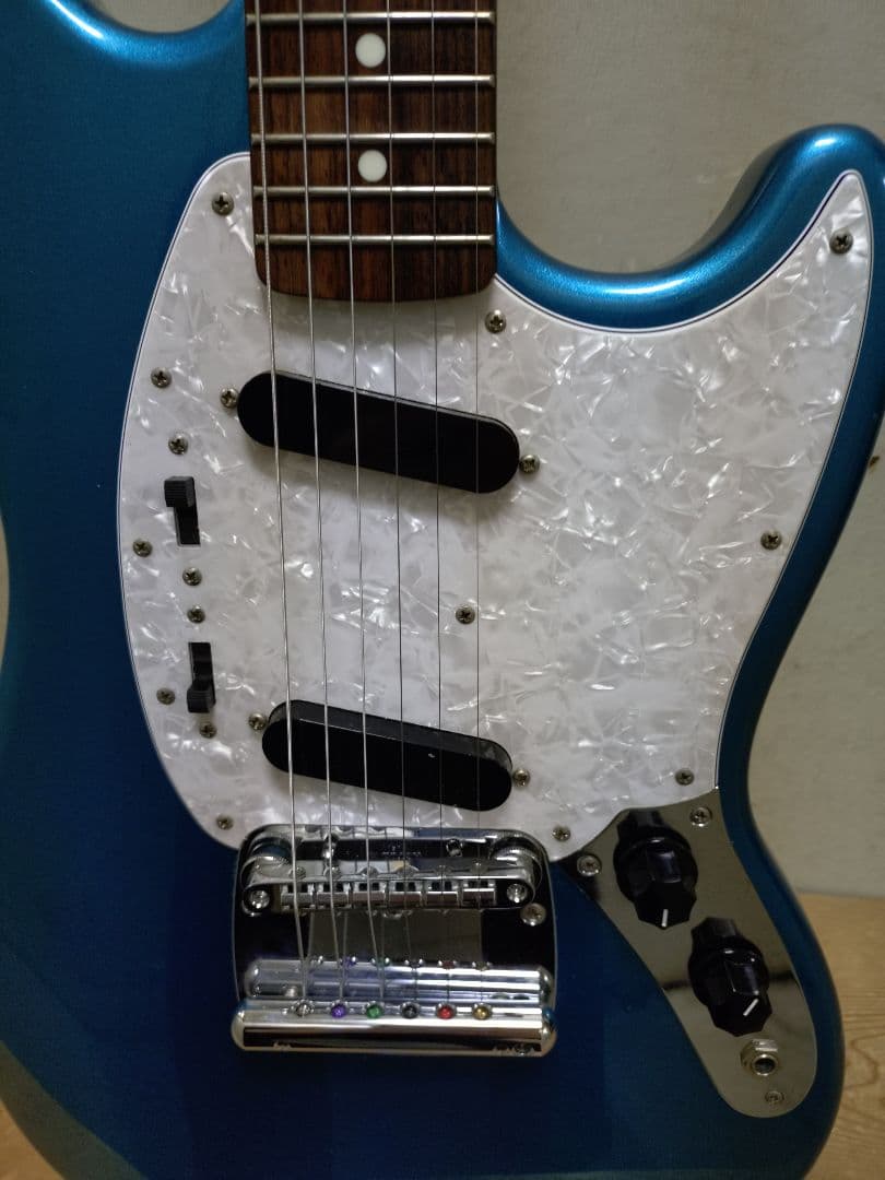 フジゲンムスタングエレキギター 青