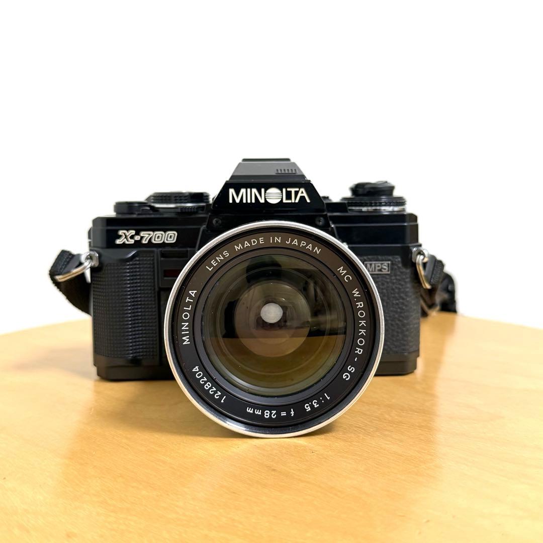 フィルムカメラ MINOLTA X-700 MC ROKKOR-PF 1:1.4 f=28mm