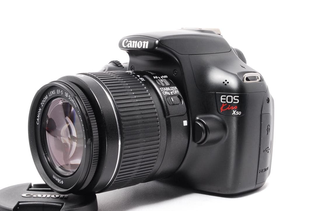 ショット数少なめ◆Canon Kiss X50◆一眼レフカメラ◆すぐ使える◆美品