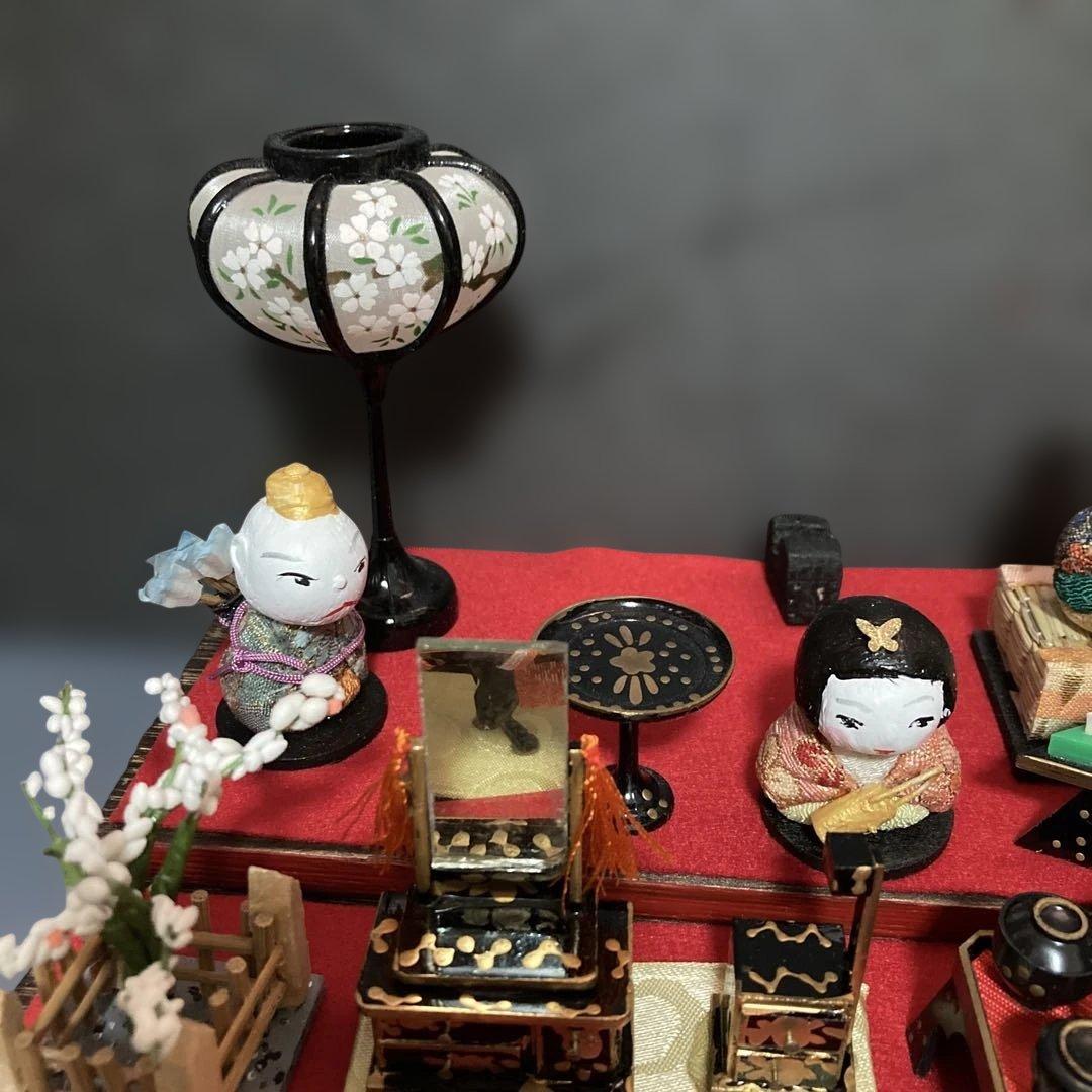 雛人形　gogovirmon　木目込み豆雛　三段飾り