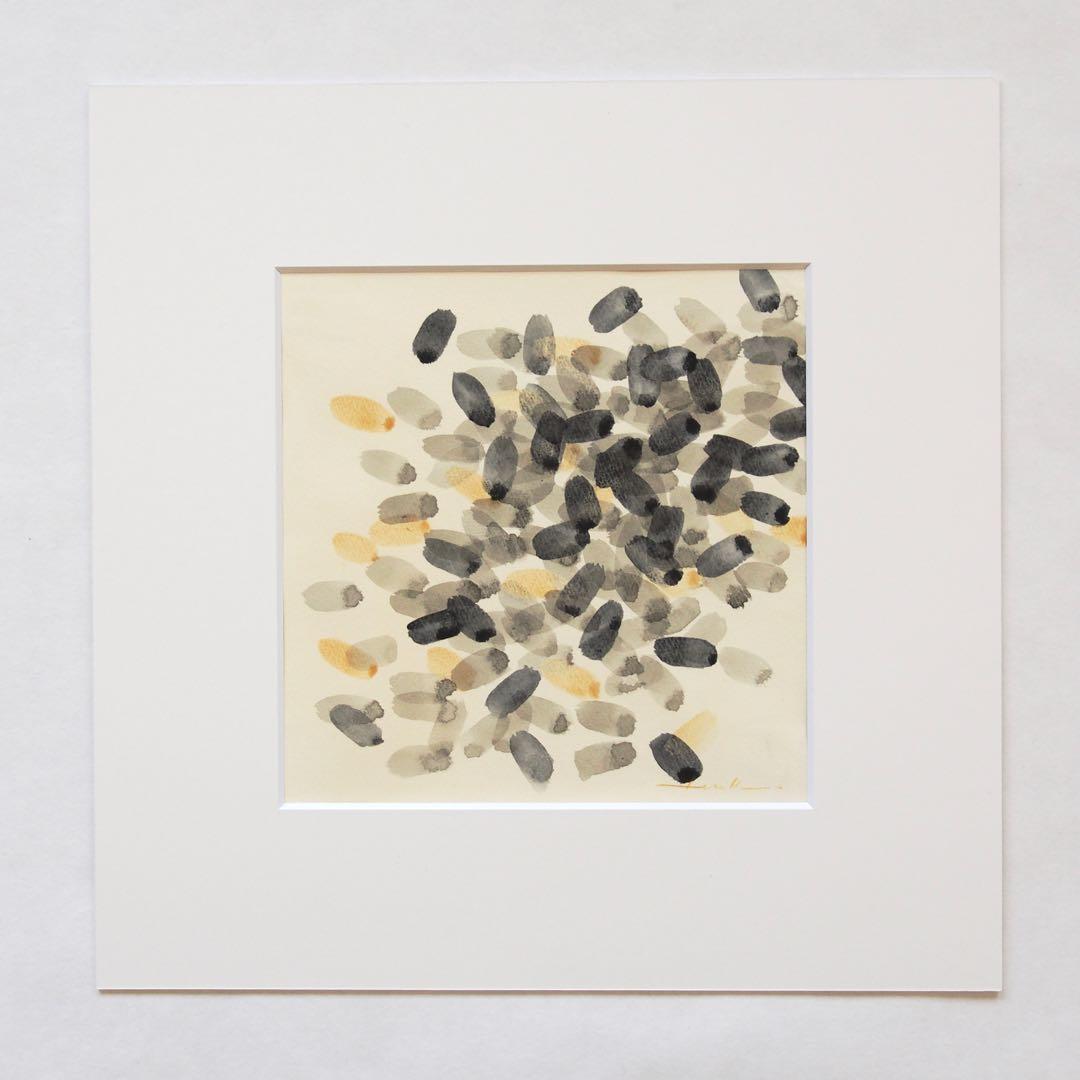 抽象画 オリジナル 作品 マット付き 絵画 現代アート インテリア デザイン