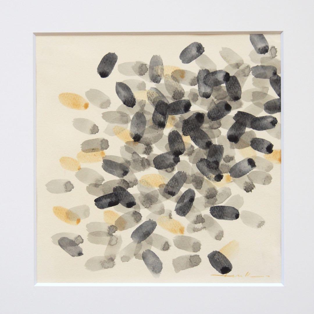 抽象画 オリジナル 作品 マット付き 絵画 現代アート インテリア デザイン