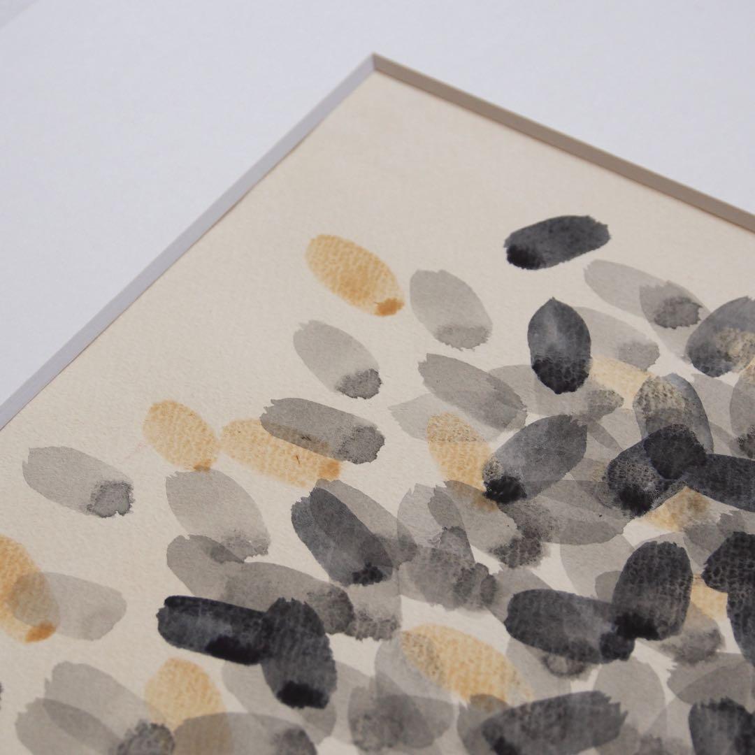 抽象画 オリジナル 作品 マット付き 絵画 現代アート インテリア デザイン