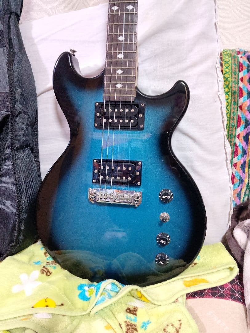 b.c Richi marionエレキギター 青 ギターケース付き