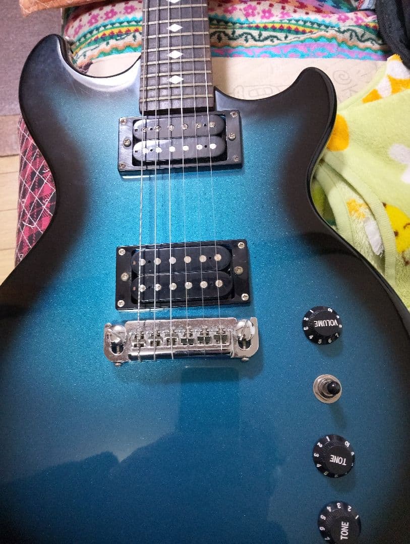 b.c Richi marionエレキギター 青 ギターケース付き