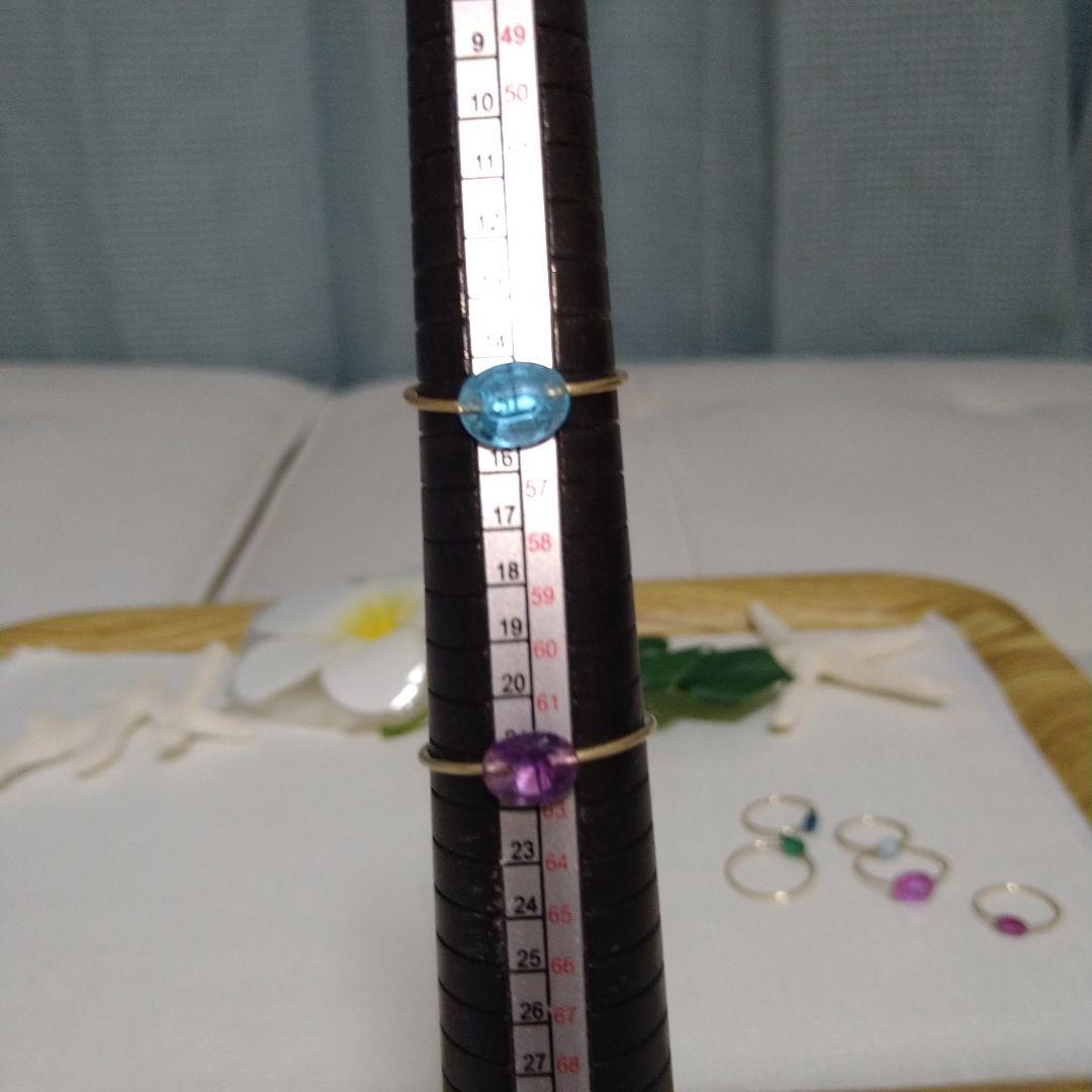 14kgf。天然石、合成石、キャンディーリング。纏め売り７点。新品未使用。