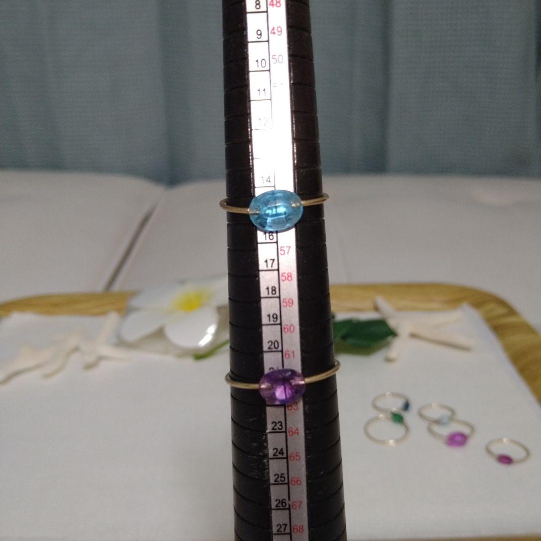 14kgf。天然石、合成石、キャンディーリング。纏め売り７点。新品未使用。