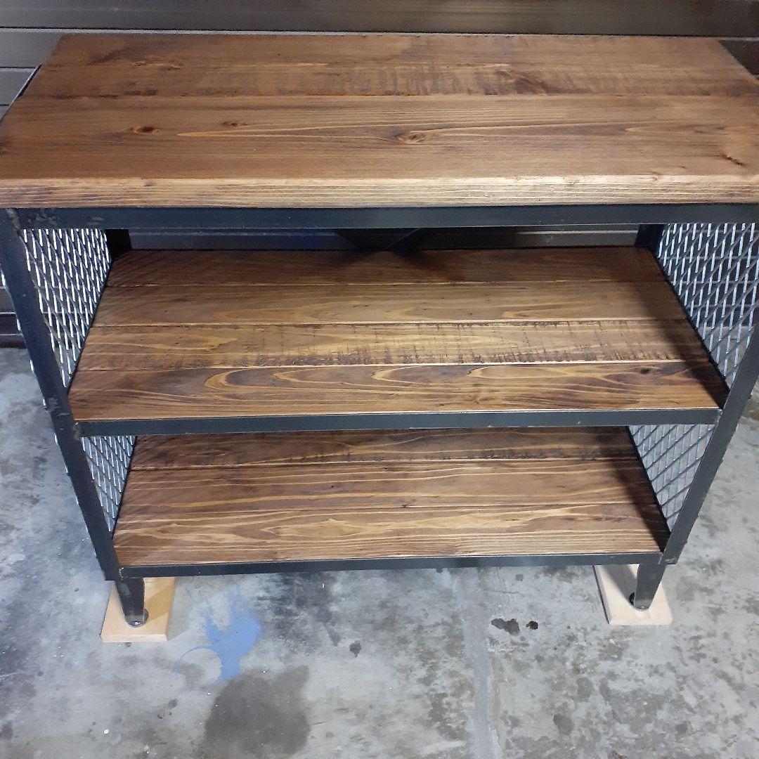 アイアン　シェルフ　ラック　インダストリアル　シューズラック　店舗什器　男前　棚