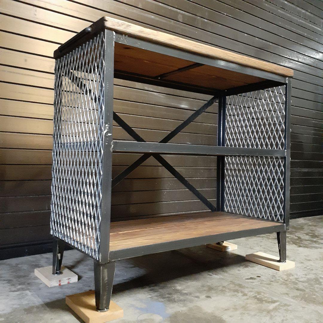 アイアン　シェルフ　ラック　インダストリアル　シューズラック　店舗什器　男前　棚