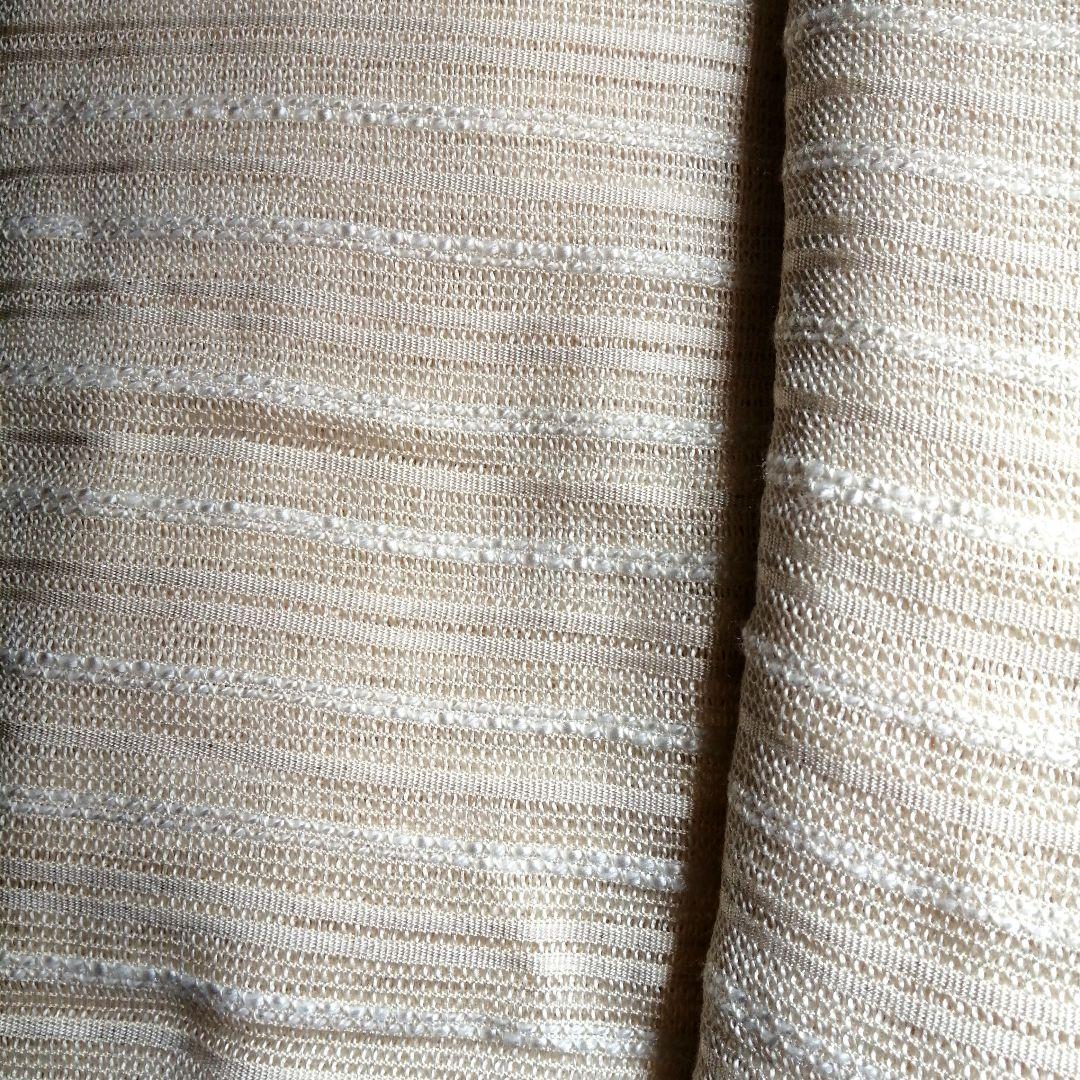 美品川島繊維セルコンオーダーの遮光ウォッシャブルのフック付きレースカーテン 1組