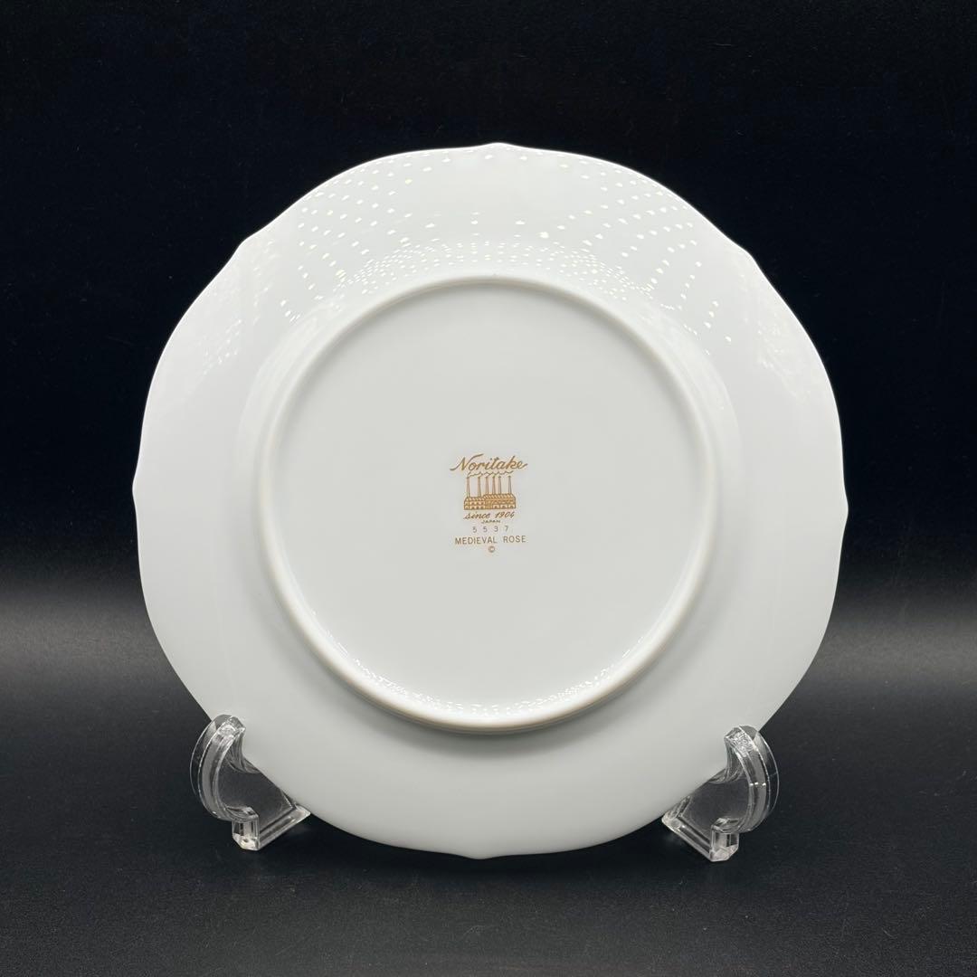 未使用 ノリタケ ダイヤモンドコレクション プレート 皿 メディバルローズ