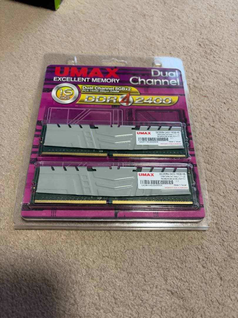 メモリー DDR4-2400 16GB UMAX