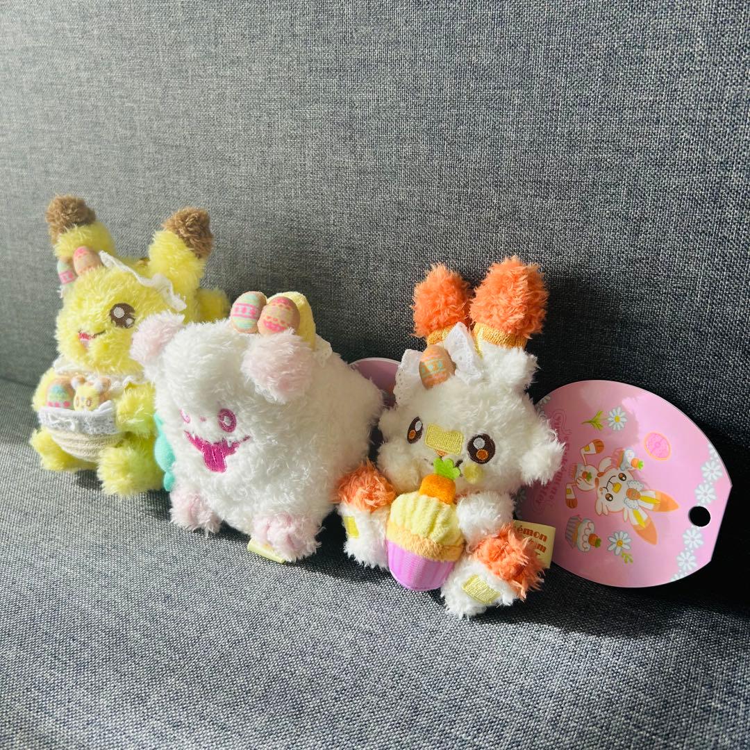 Pokemon Yum Yum Easter マスコット キーホルダー 3点