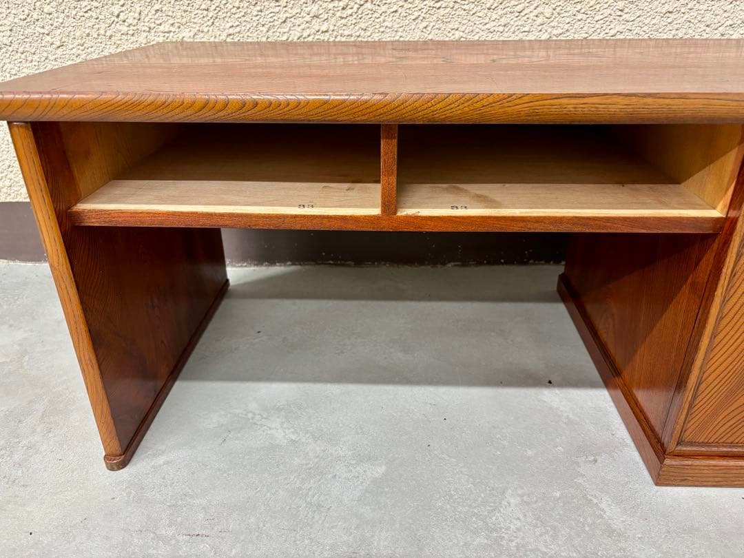 昭和レトロ 文机　ローデスク　引出し2杯　ローボードにも