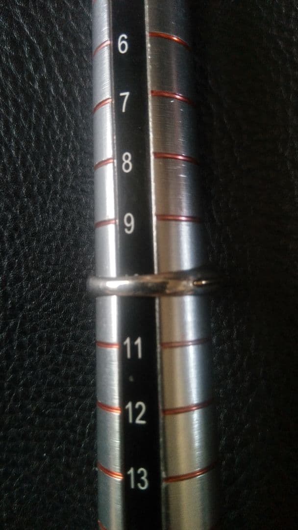 ミス タカオk9シルバーガーネットコンビリング