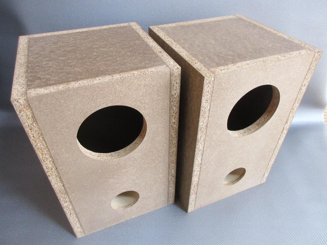 ★スピーカー エンクロージャー◇10cm用バスレフ型★ペア◇未使用未塗装