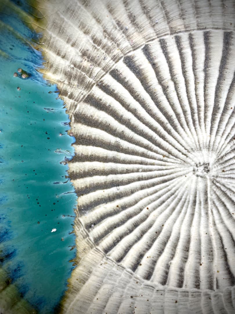 小石原焼 大皿 直径40cm 高5.5cm 皿立て付き