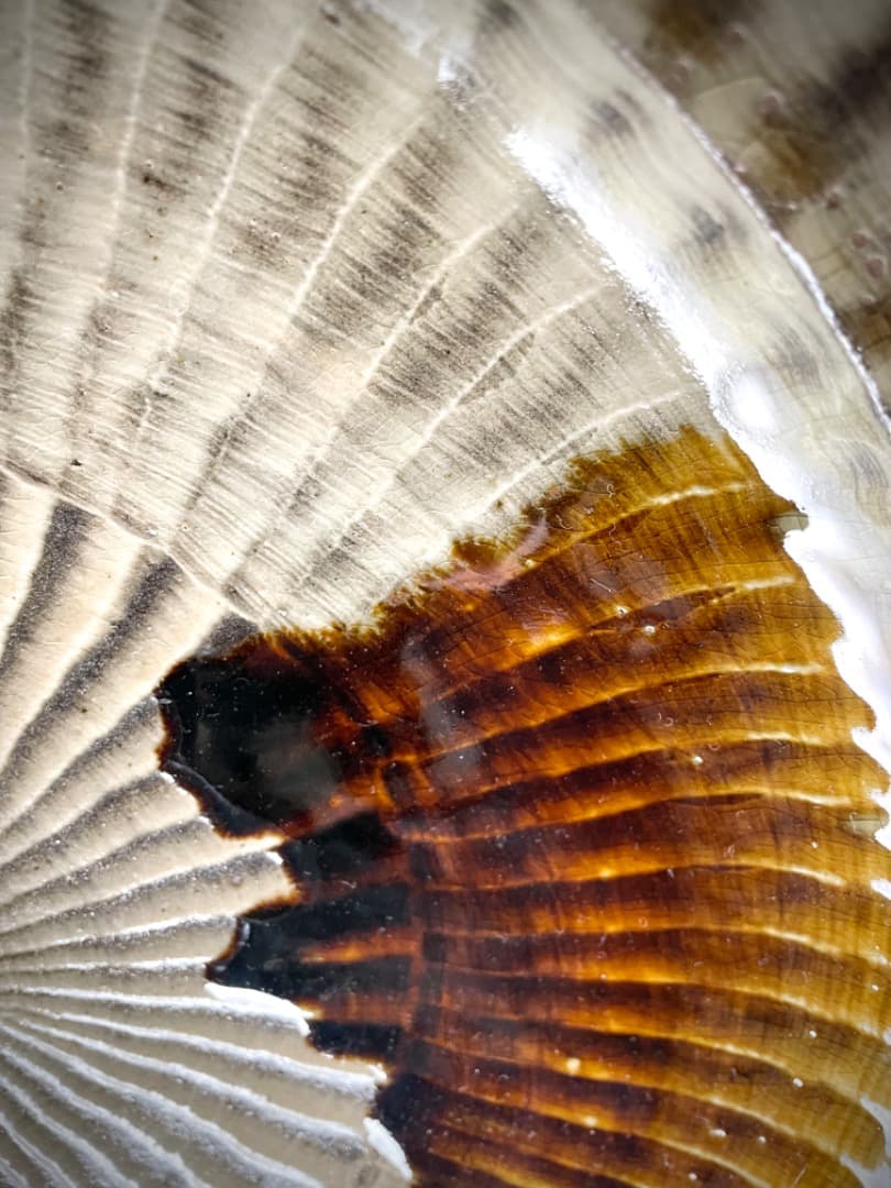 小石原焼 大皿 直径40cm 高5.5cm 皿立て付き