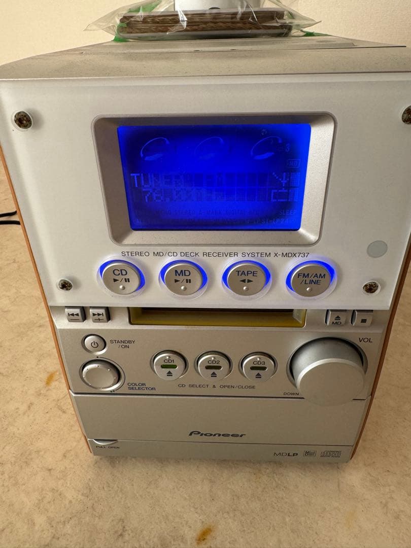 Pioneer X-MK737 コンポ CD・MD・テープデッキ搭載