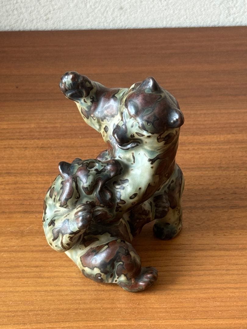 希少1940年代 ロイヤルコペンハーゲン 熊の親子 20240 クヌード・キーン