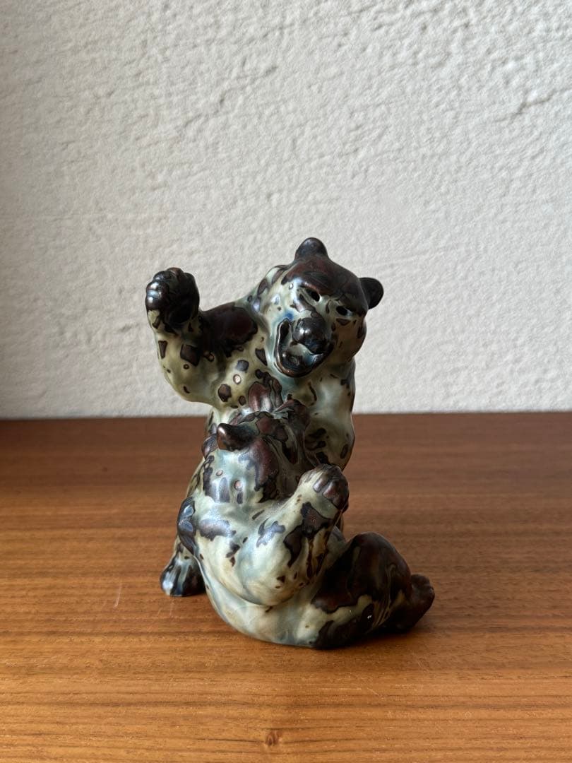 希少1940年代 ロイヤルコペンハーゲン 熊の親子 20240 クヌード・キーン