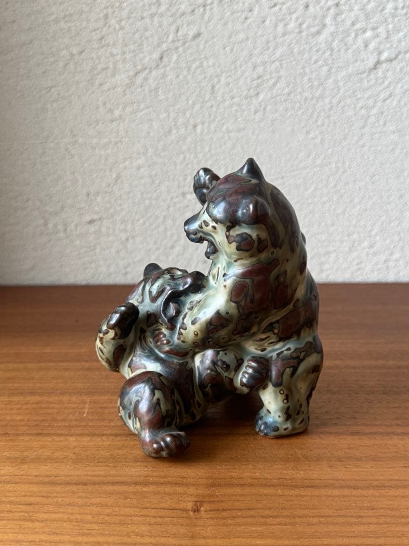 希少1940年代 ロイヤルコペンハーゲン 熊の親子 20240 クヌード・キーン