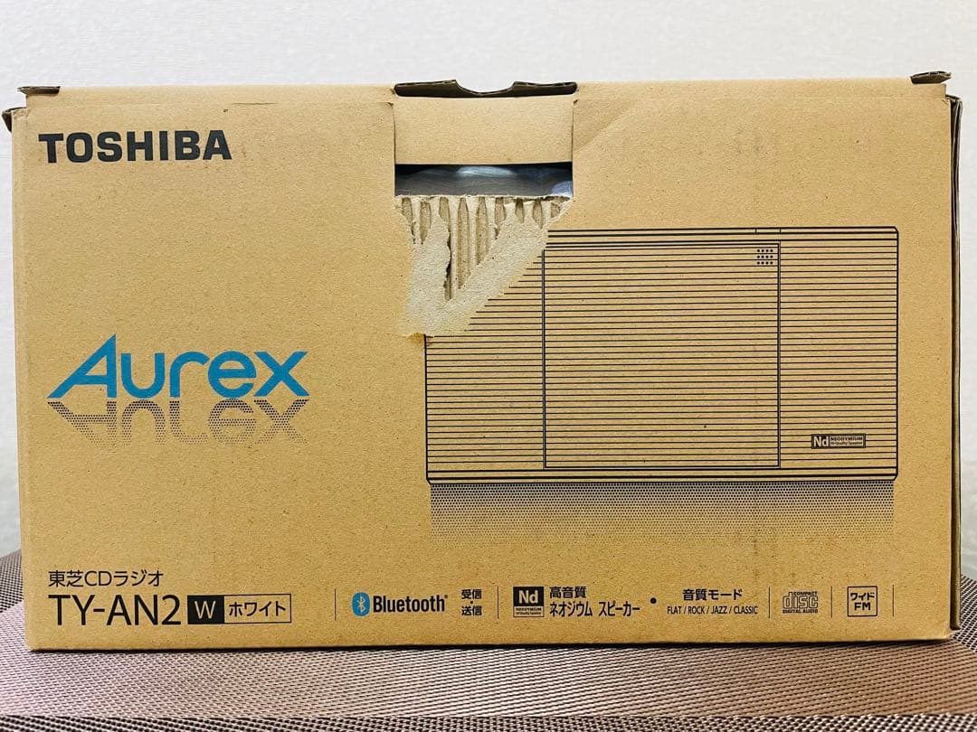 東芝CDラジオ　TY-AN2W ホワイト Bluetoothスピーカー