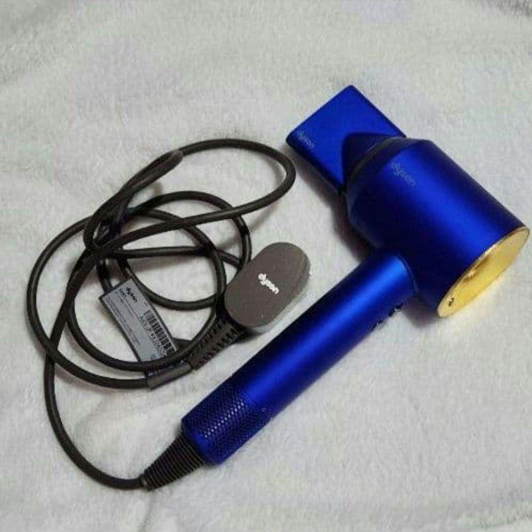 Dyson ヘアドライヤー ブルー ゴールド　(23.75Kの金箔コーティング)