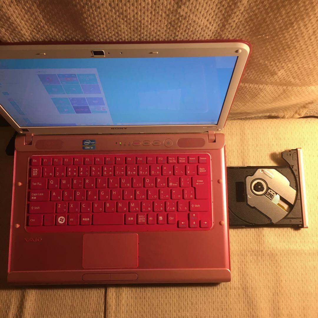 ピンク　Win11 Core i5超速　バイオ　DVDドライブ