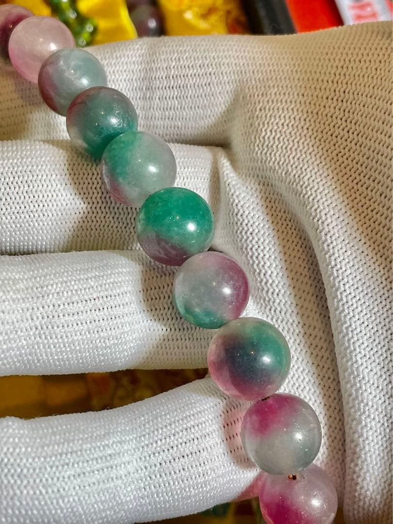 中国古美術·大清宮廷珍品旧蔵・翡翠朝珠108粒皇室専用装身具・珍品・古賞物骨董品