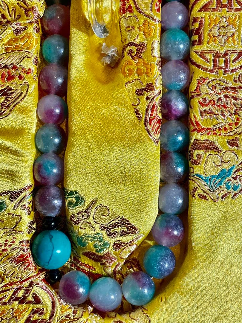 中国古美術·大清宮廷珍品旧蔵・翡翠朝珠108粒皇室専用装身具・珍品・古賞物骨董品