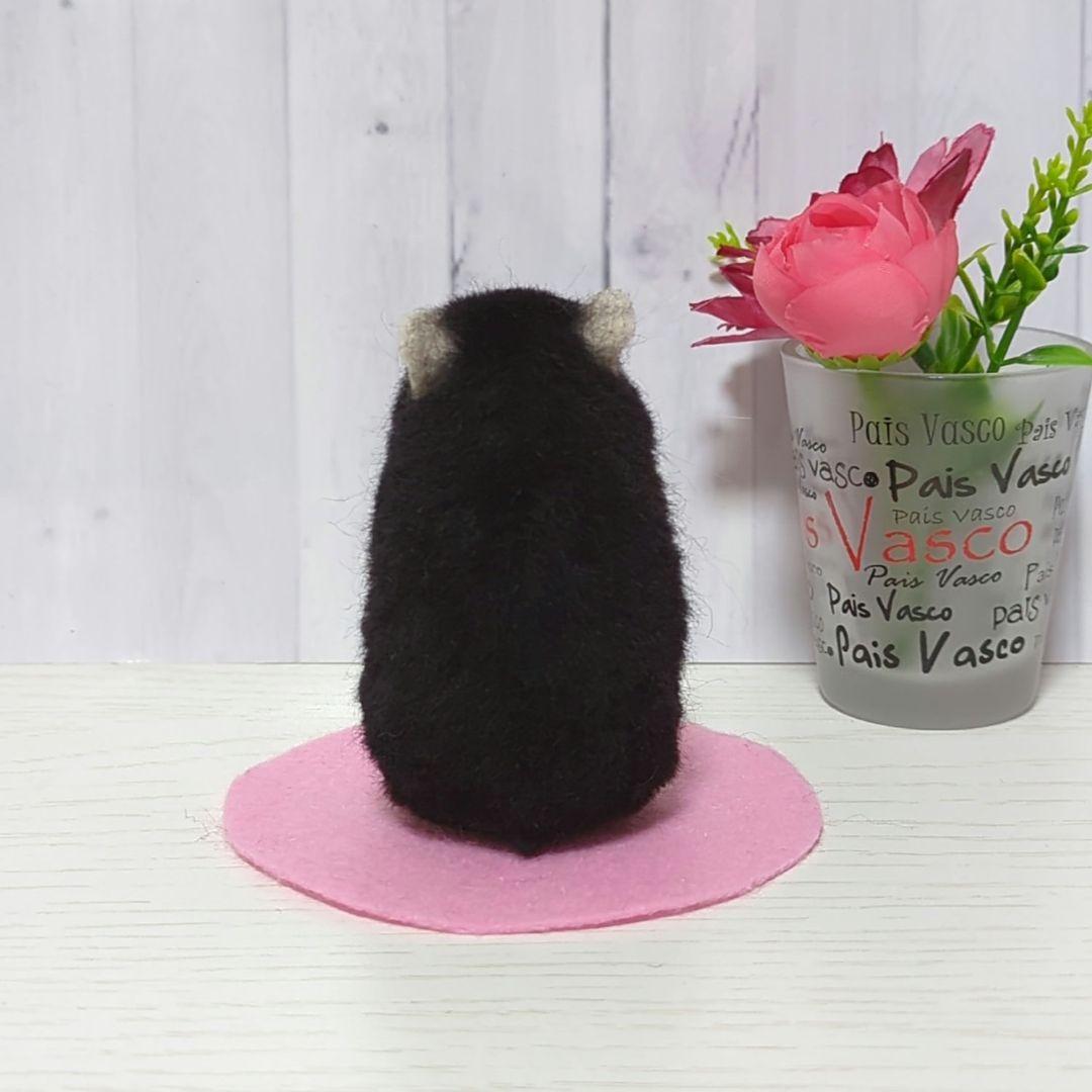 専用 362 ジャンガリアン ブラック◇羊毛フェルト