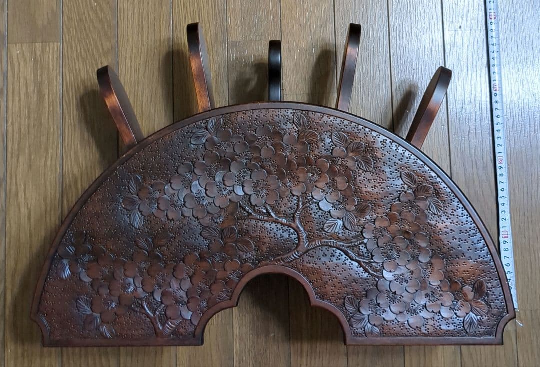 軽井沢彫り　スリッパラック