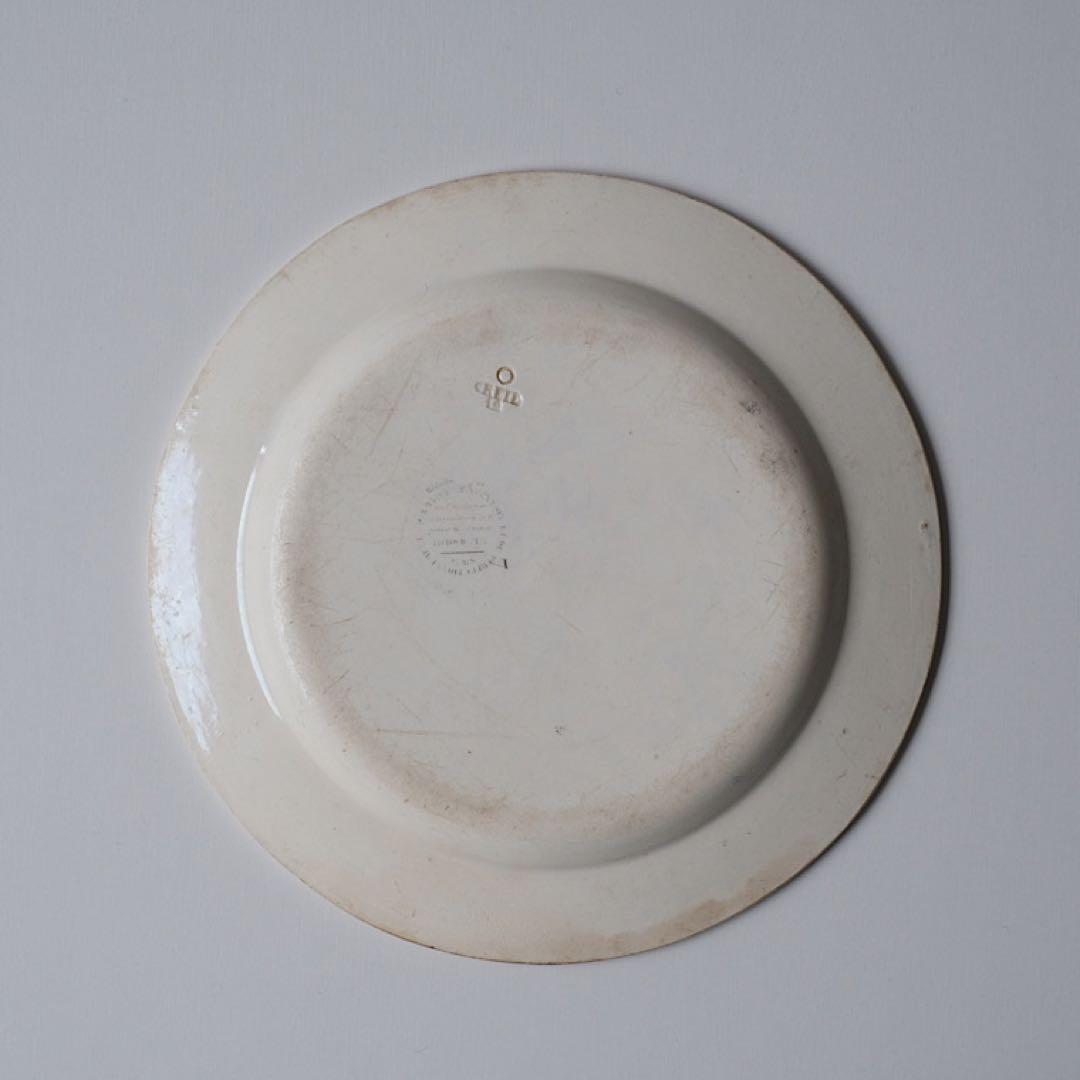 Creil/grisailleplate クレイユ窯/グリザイユプレート