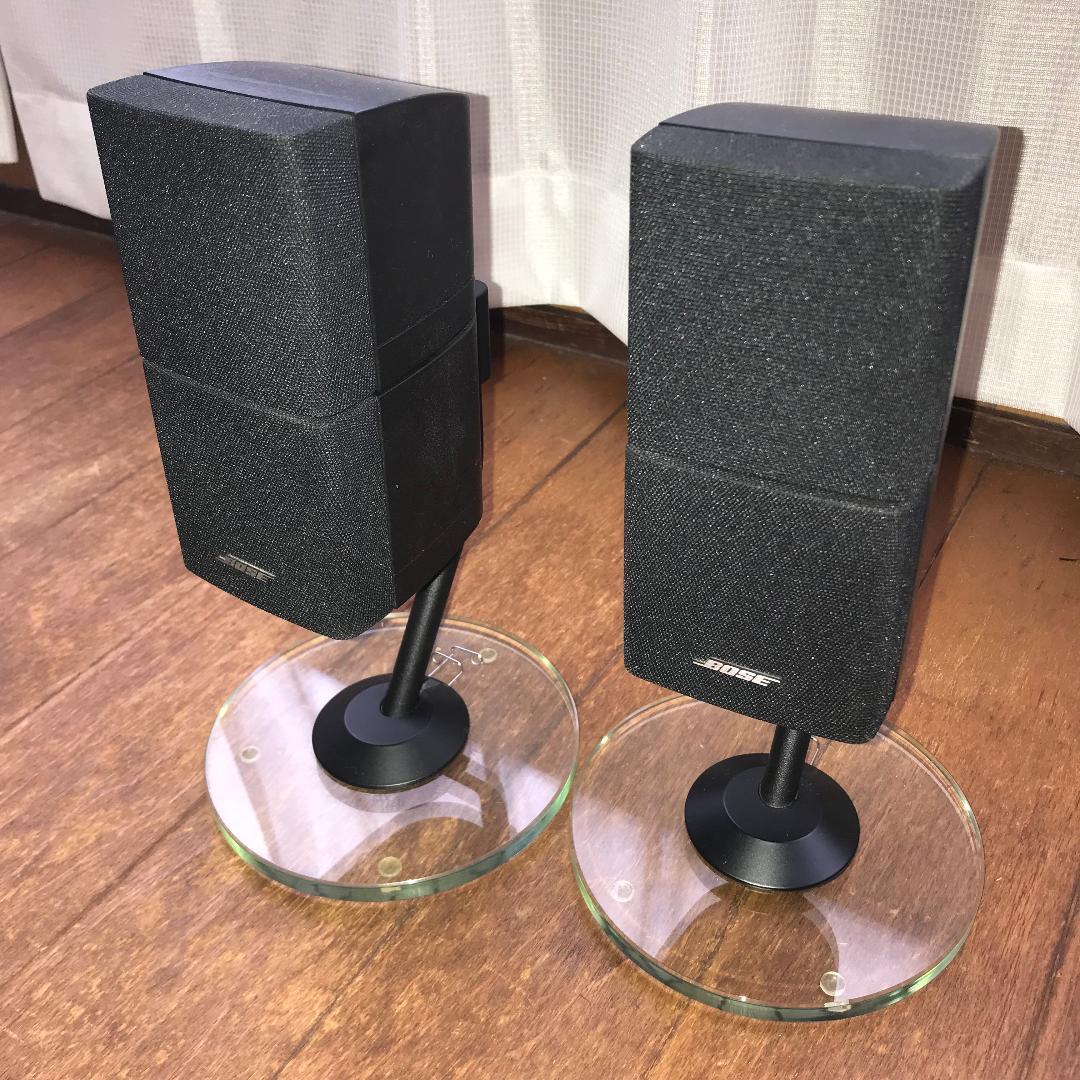 BOSE ボーズ AM-15用 ダブルキューブスピーカー ガラステーブルスタンド