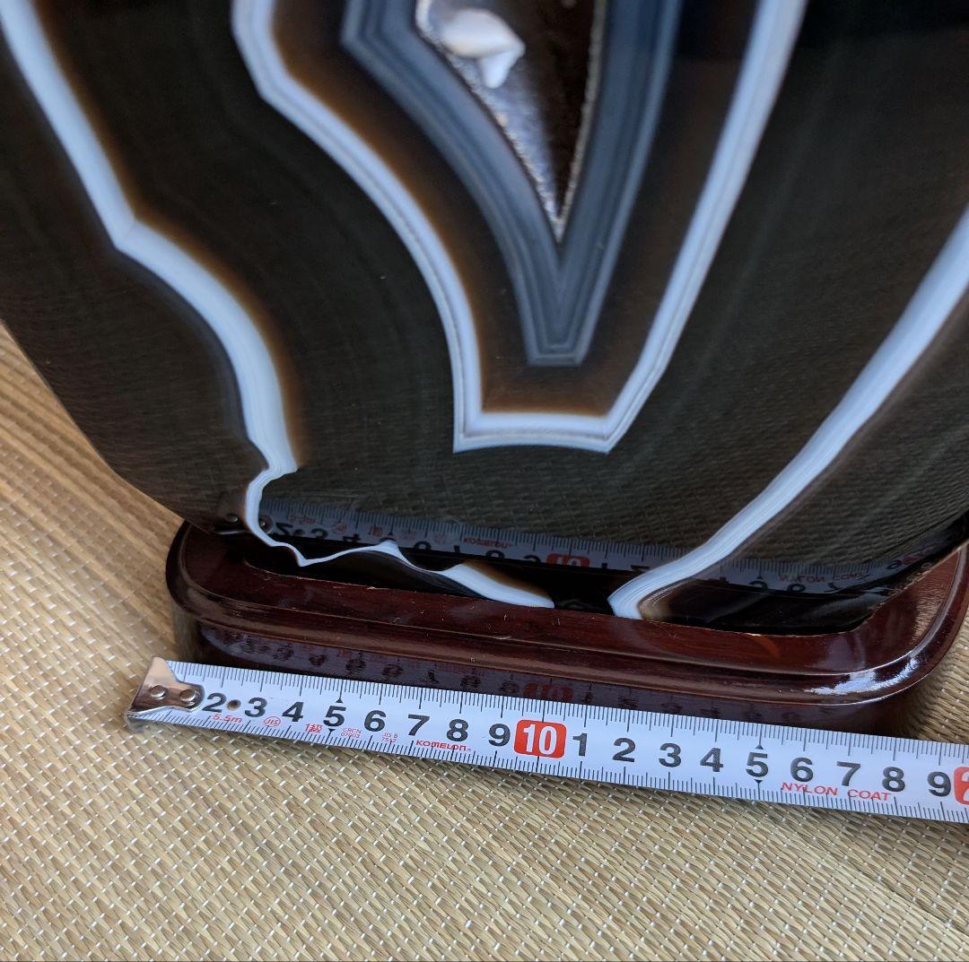 アゲート ジオード 原石　？★6.6kg★台付き　希少かも!　美品
