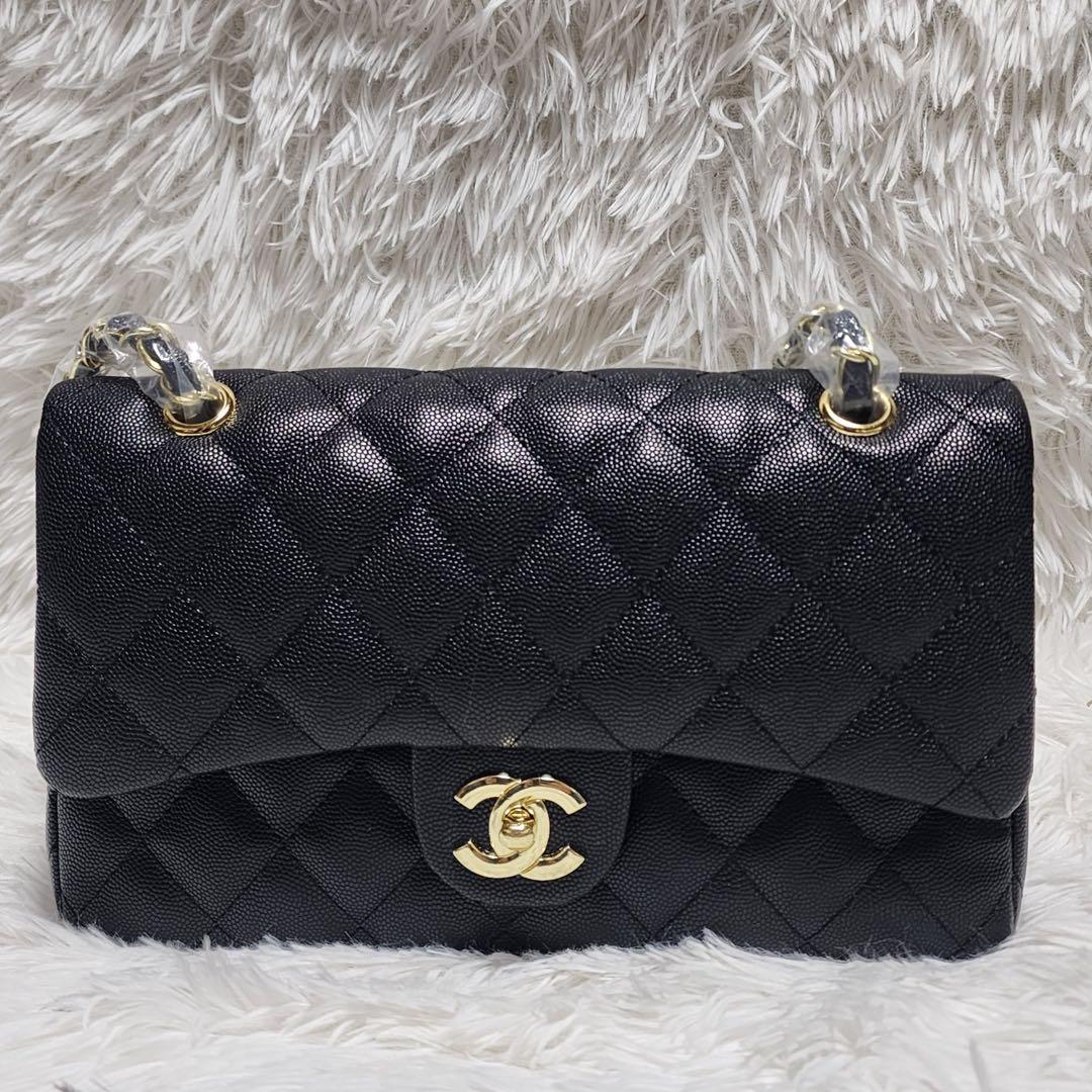 A*様 CHANEL トートバッグ　シルバーチェーン　黒