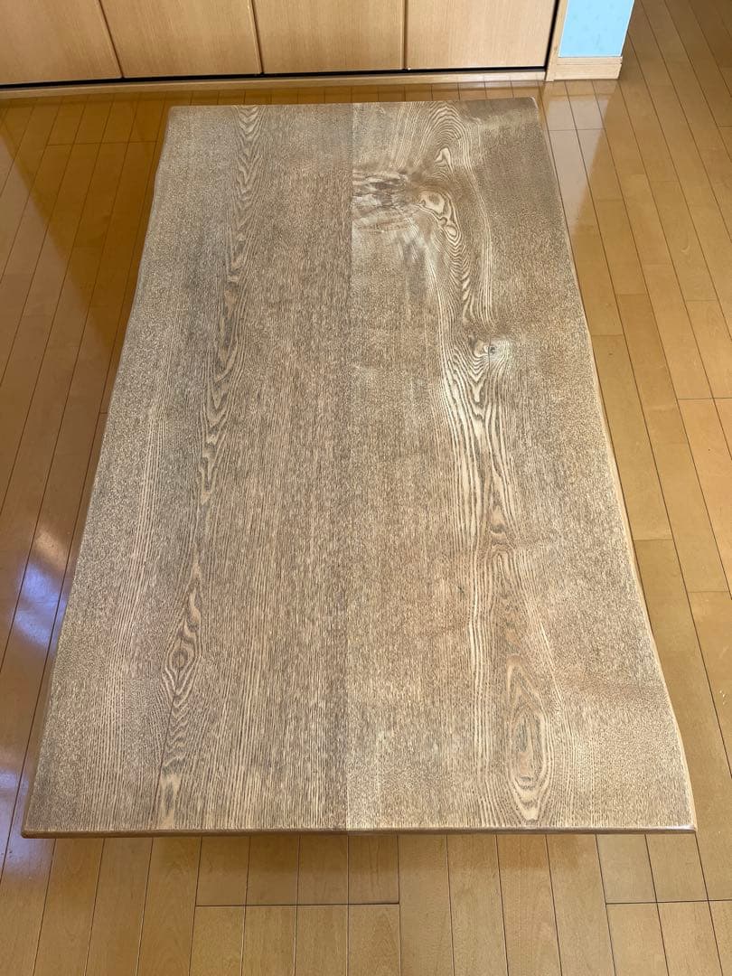 座卓　木製長方形テーブル 自然な木目