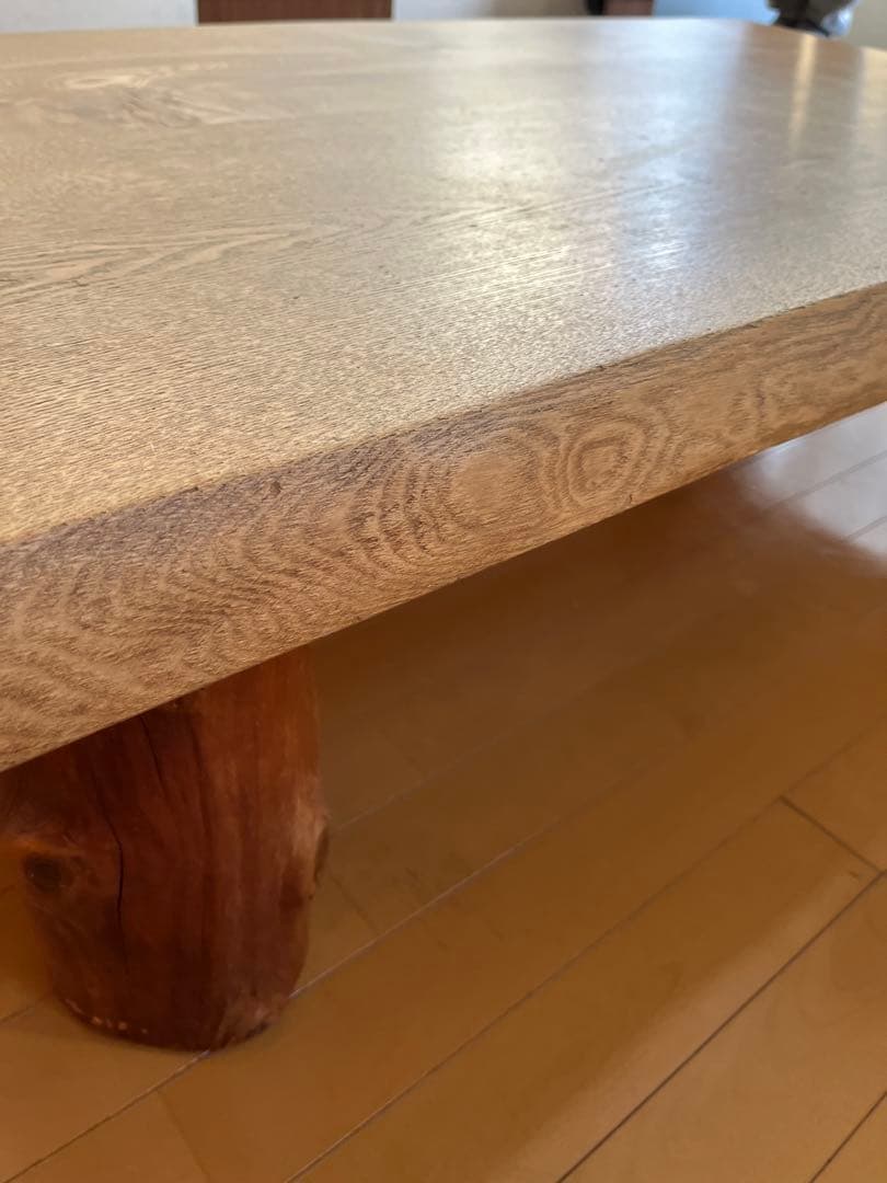座卓　木製長方形テーブル 自然な木目