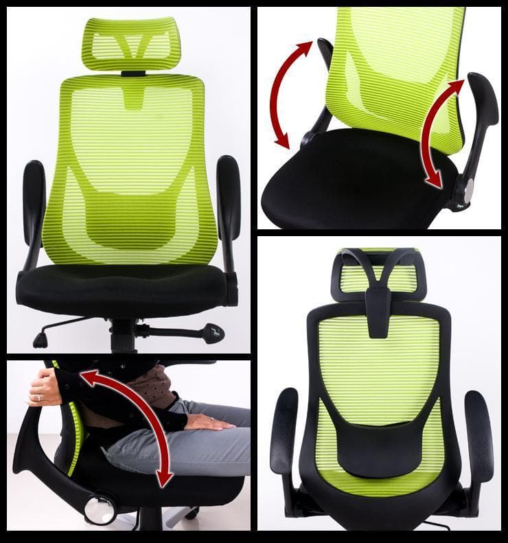 【人気商品】オリジナル設計 オフィスチェア メッシュ ハイバック ロッキング